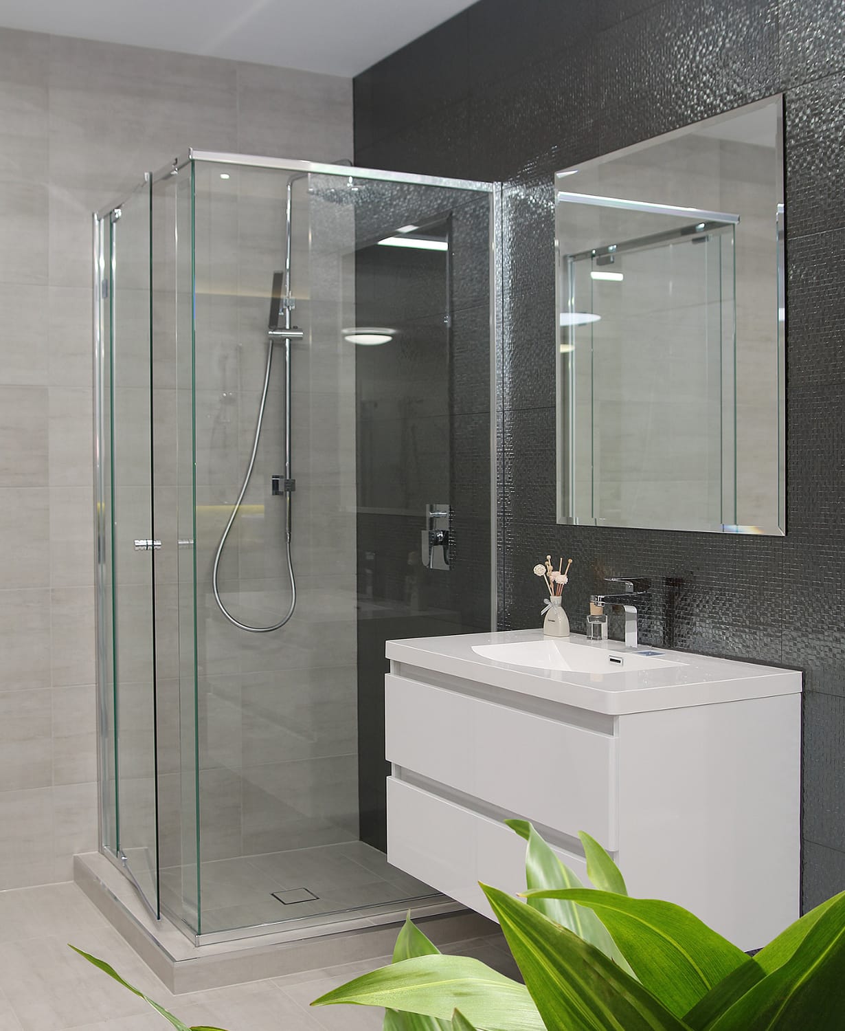 a newly renovated shower in brisbane