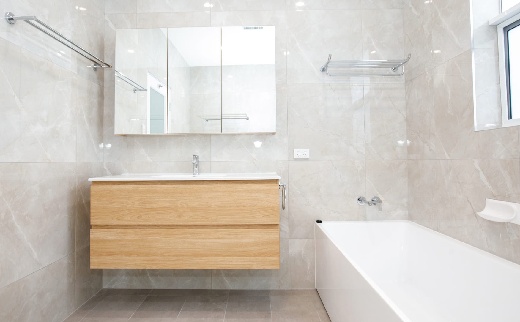 a ensuite renovation that has been completed by emm bathroom renovations brisbane